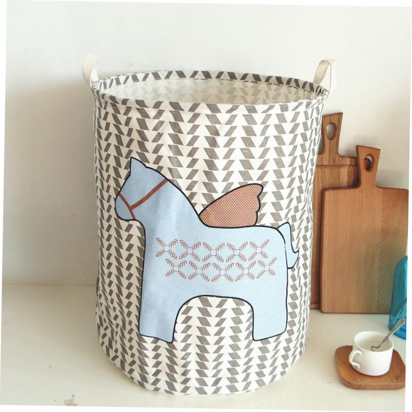folding large size dirty clothes fabric basket laundry box图片
