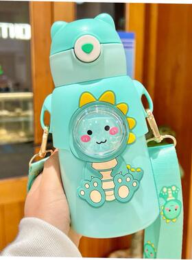 520ML Kids Water Bottle with Straw for Children Girls School