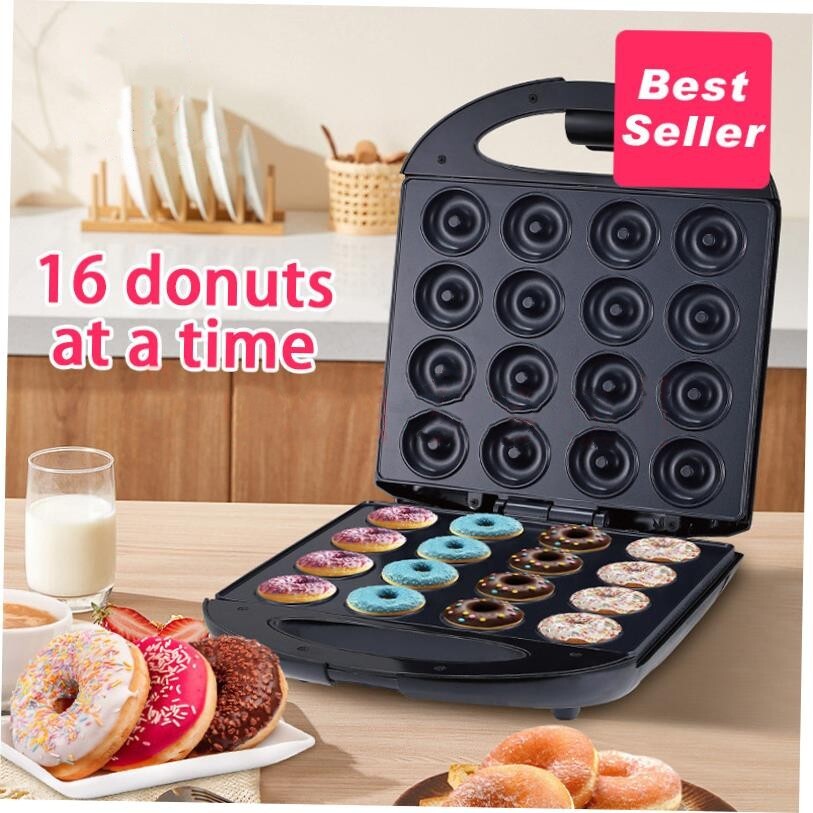 Donut Maker Machine Non-stick Surface 16 Doughnuts 甜甜圈机