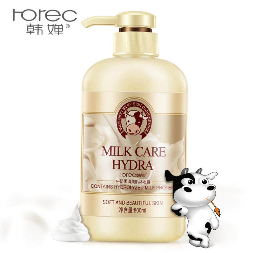 Women Men Milk body wash shower gel smoothie牛奶沐浴露800ml