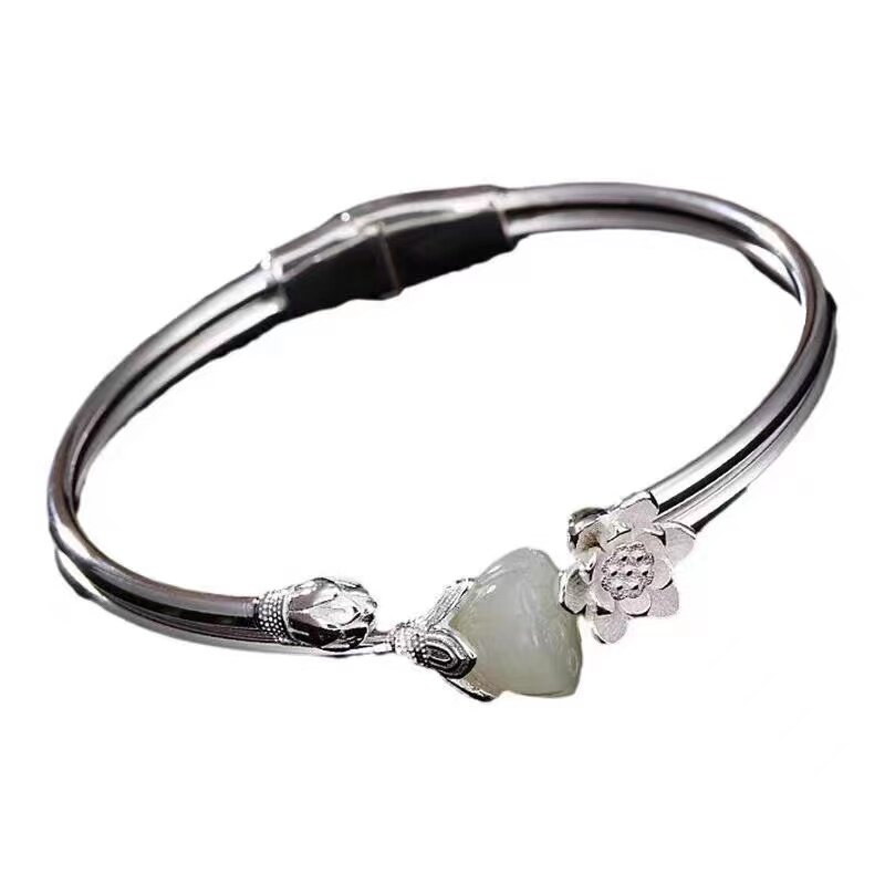 S  AGARWOOD SUCH AS CRUMBS THE SAME STEP BRACELET AND TIAN YU LOTUS BRACELET VERSATILE OPENING ADJUSTABLE RETRO BRACELET
