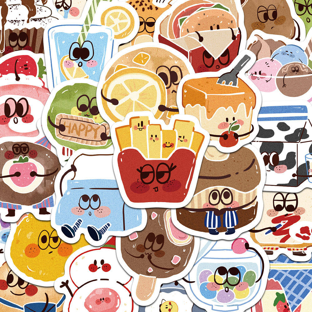 100张美食大作战贴纸、