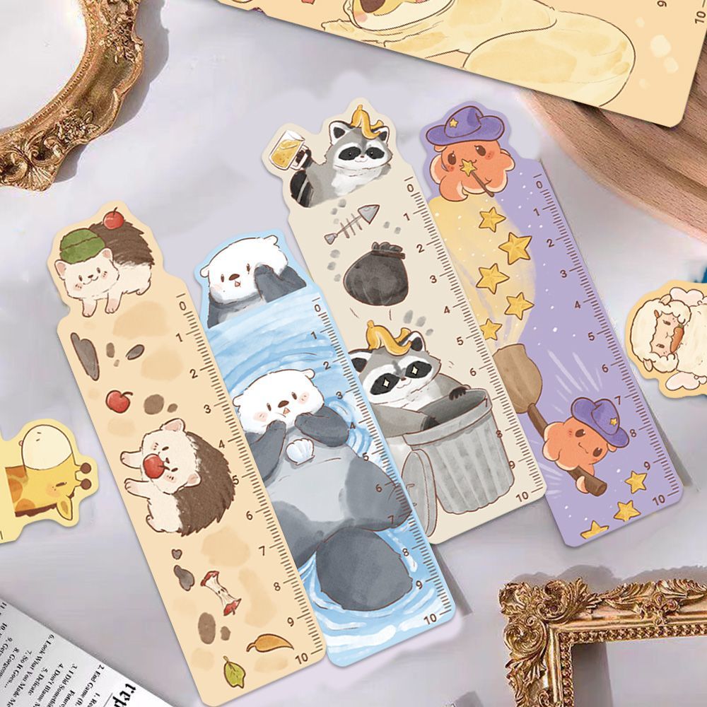 30张原创动物标尺书签图片