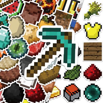 140张我的世界Minecraft周边贴纸