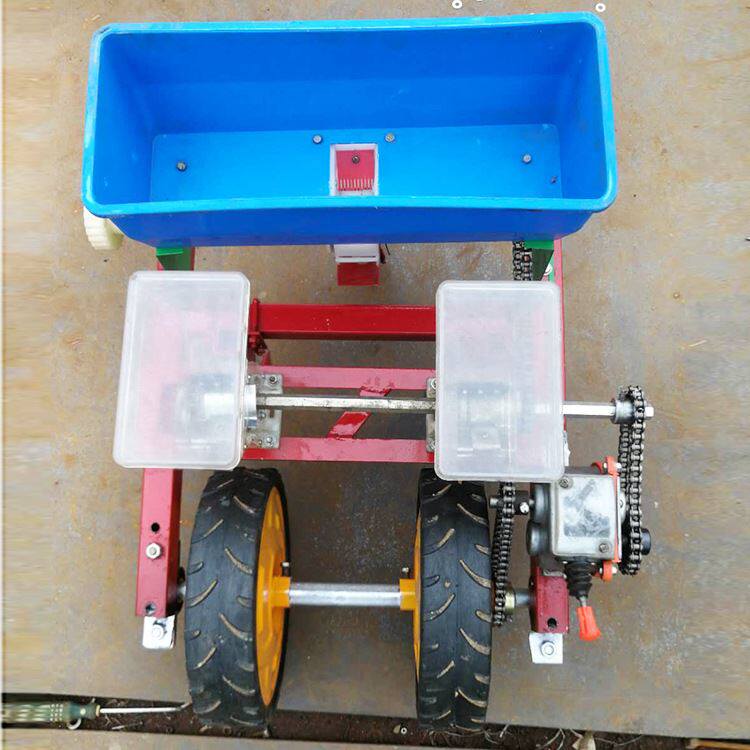 手扶车带大豆播种机农用黄豆点播机小型家用蔬菜籽种植机免间苗