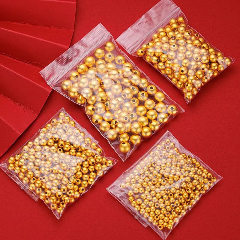 金店同款古法沙金喷砂小金珠转运珠仿3D古法圆珠diy手链小珠子配,特色手工艺,其他特色工艺品,淘宝优惠券,粉丝福利购,淘宝优惠卷
