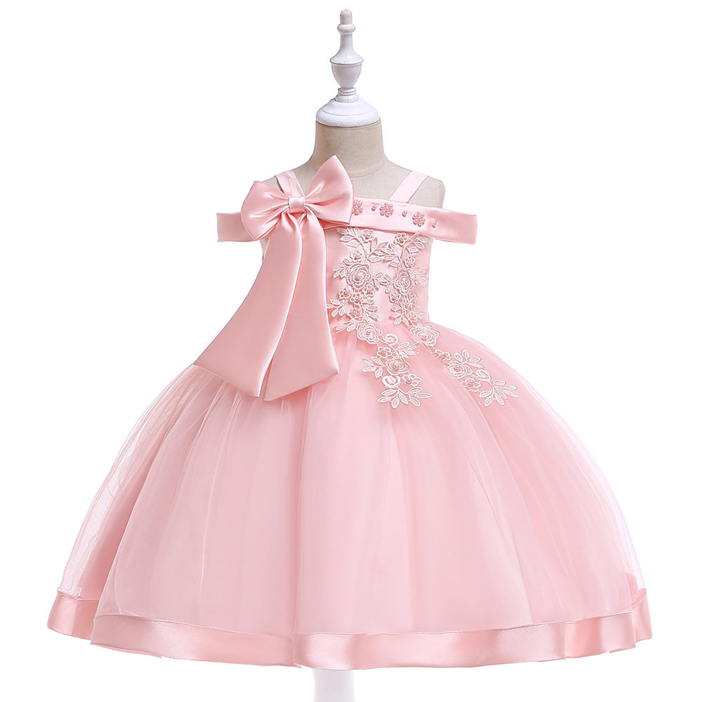 欧美新款儿童礼服蝴蝶结