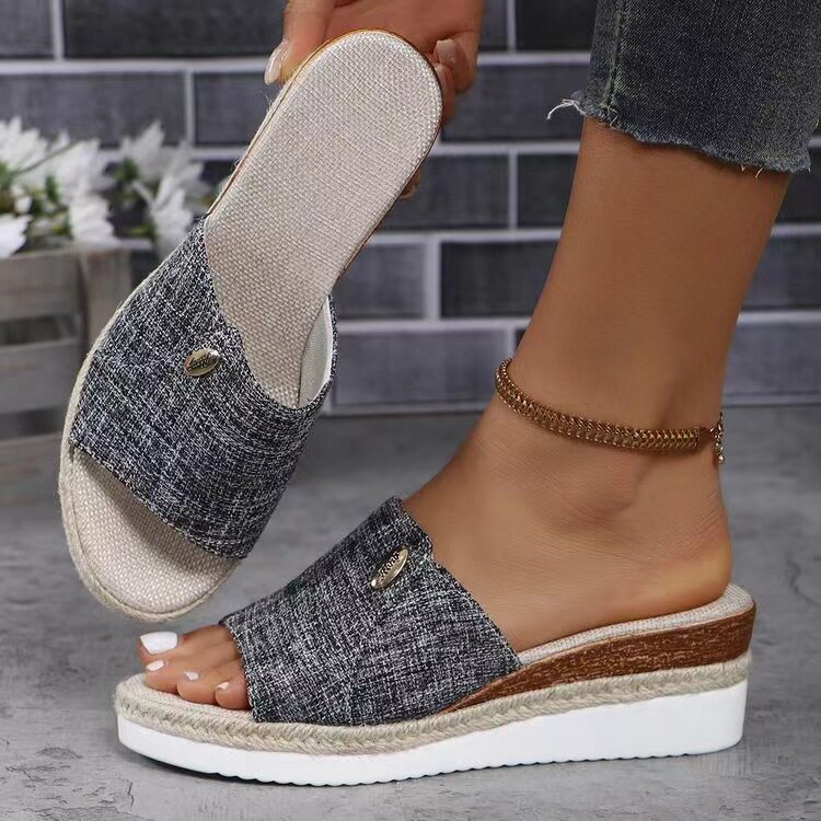 shoeswomen跨境外贸坡跟
