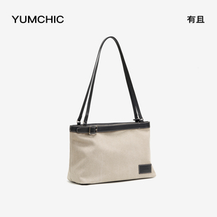 YUMCHIC/有且方块吐司包大容量百搭通勤单肩斜挎吐司包女小众设计