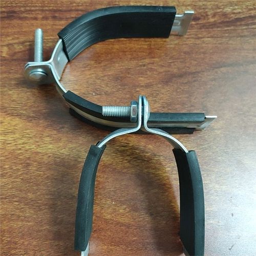 (100个)厂家C型钢P型卡/抗震支架/镀锌P型管夹/ 绝缘防震P型卡