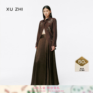 静奢风廓形高级感男女同款 手工珠绣麻感衬衫 2026SS春季 ZHI