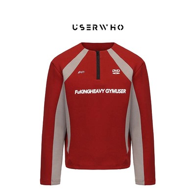 userWHO春季新款拼色休闲运动T恤