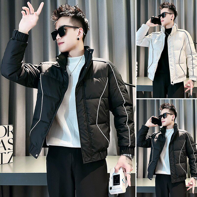 拾铭百货店高级感羽绒服男装加厚保暖棉衣2025新款男士修身休闲