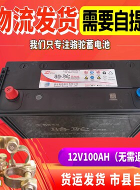 骆驼12V100AH蓄电池货车三轮拖拉机柴油车发电机低温强劲汽车电瓶