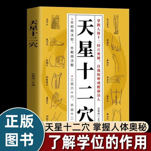 天星十二穴正版人体全身经络穴位图 道家全真派七子马丹阳金针度世心传 天心十二穴位中医入门讲人体经穴奥秘修学用药养生保健书籍