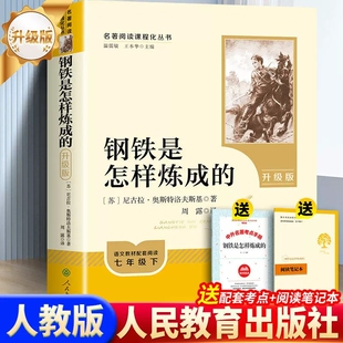 钢铁是怎样炼成的升级版七年级下册课外书人民教育出版社正版尼古拉奥斯特洛夫斯基著周露译初中生课外阅读名著书人教版教材同步阅