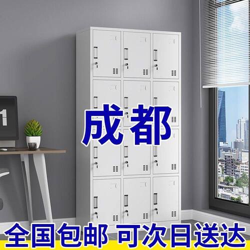 成都更衣柜员工柜子储物柜带锁12门工厂车间鞋柜食堂寄存多门碗柜