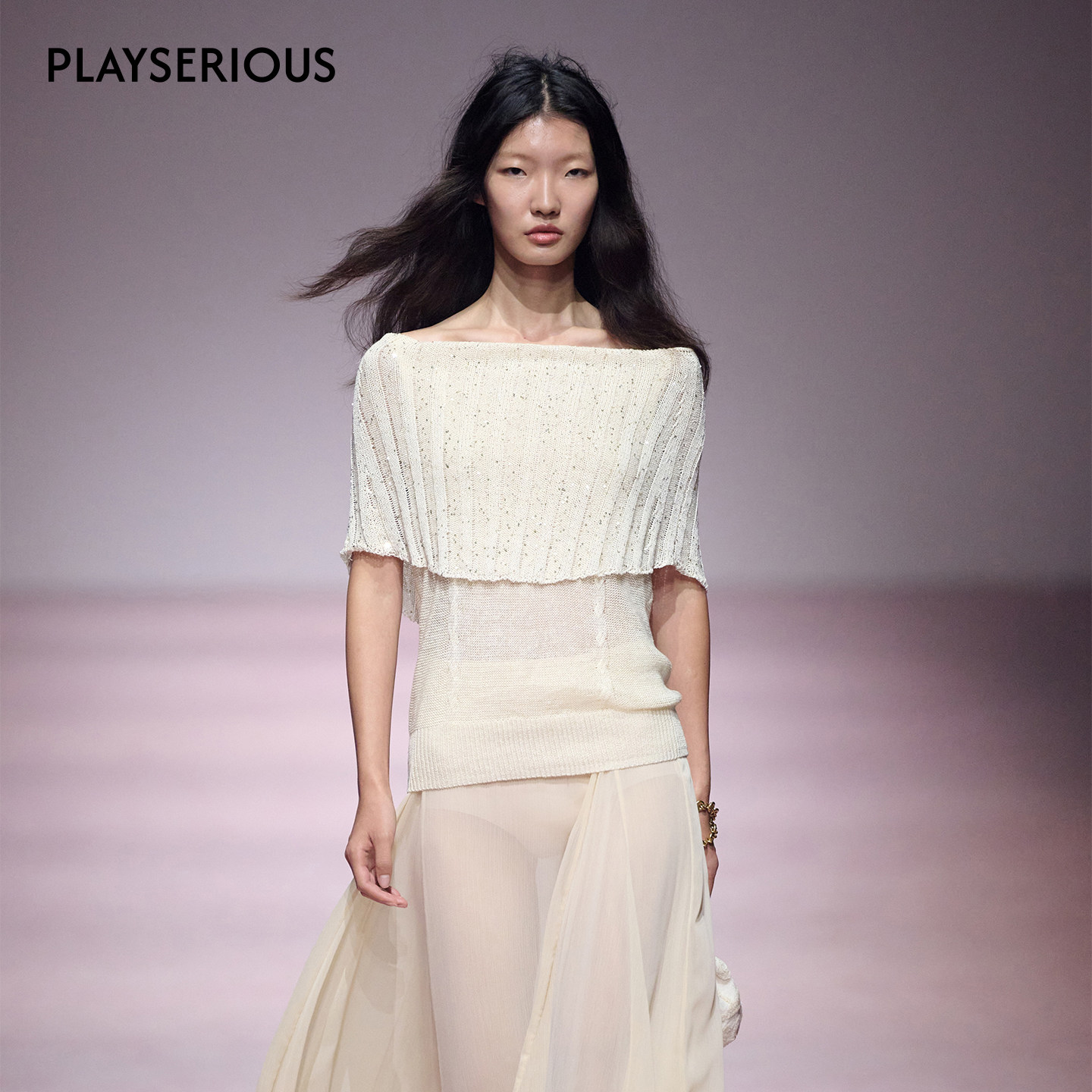 XU ZHI 2026春夏新款亚麻混纺珠片纱拼接一字肩翻领针织背心女,女装/女士精品,毛针织衫,淘宝优惠券,粉丝福利购,淘宝优惠卷