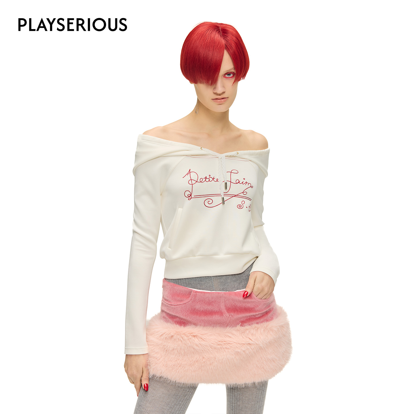 SULTRY VIRGIN 2025秋季新款时尚连帽上衣女士设计感logo长袖上衣