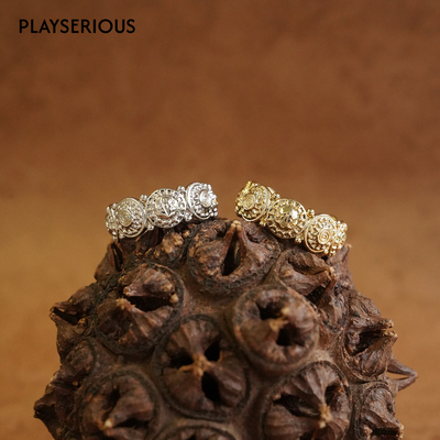 TONE TALE洞天 2026春夏新款乌托邦表情戒指精致显白设计感指环