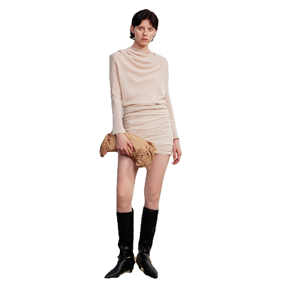 CelloSonata荡领包臀连衣裙