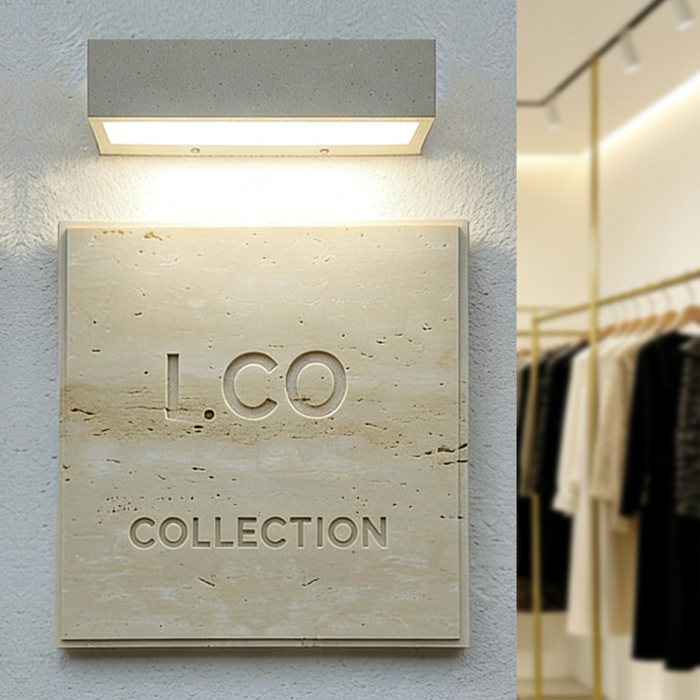 店铺营业时间提示标识天然石材门牌定制诧寂风洞石牌匾大理石LOGO