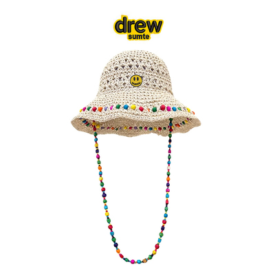 正品DrewSumt笑脸草帽女