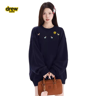 DrewSumt笑脸女士藏青色