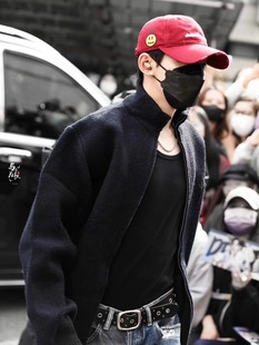 Drew House邓为同款笑脸破洞字母棒球帽百搭遮阳防晒鸭舌帽子男女