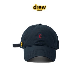 官方正品Drew House笑脸正品美式复古棒球帽显脸小鸭舌字母C遮阳