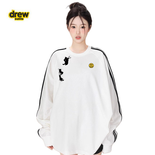DrewSumt笑脸女士白色三