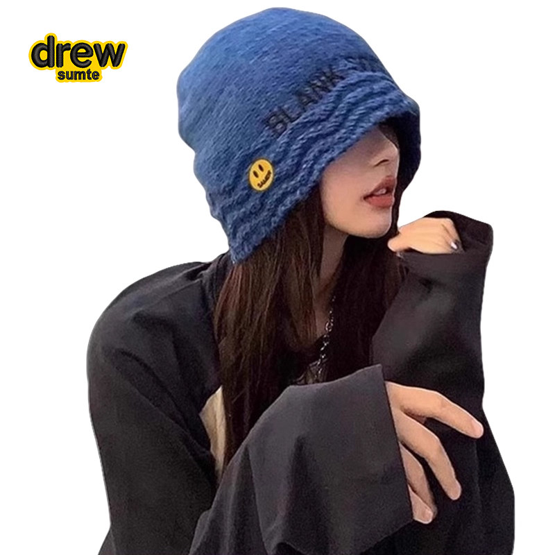DrewSumt笑脸针织帽子女图片