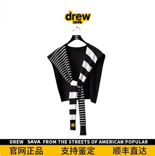 DrewSumt笑脸条纹针织打