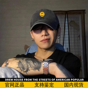 官方正品Drew House笑脸经典棒球帽百搭鸭舌帽子显脸小防晒遮阳帽