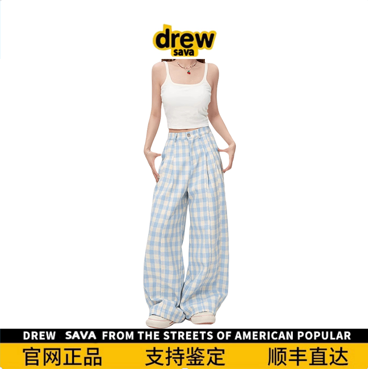 DrewSumt显瘦加厚蓝色格