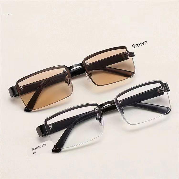 自动变焦100-700度看近看远老花镜老光老花眼镜防辐射成人无框