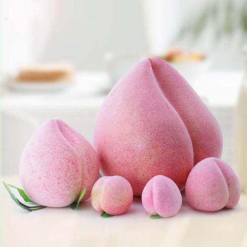 仿真桃子水蜜桃仙桃大寿桃 假桃子模型假水果家居装饰品道具贡品
