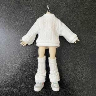 全尺寸 Ob11娃衣 12分Bjd 阿巳出逃 西西里 堆堆袜手作针织小毛衣