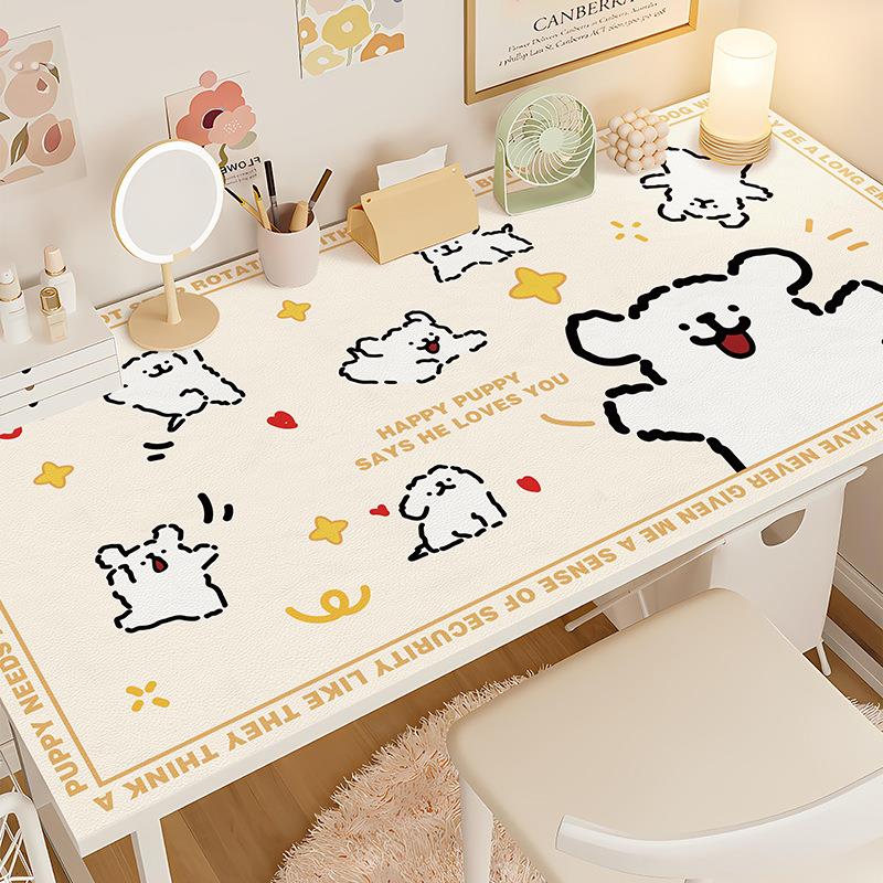 线条小狗写字台书桌桌垫宿舍学生学习男女生高颜值防水可擦防近视