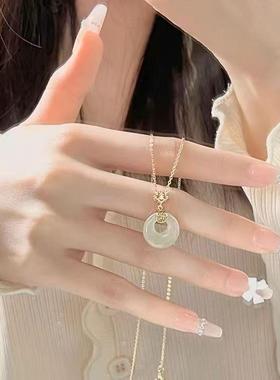 新中式福运平安扣项炼女福字吊坠送闺蜜女友妈妈礼物中国风小众