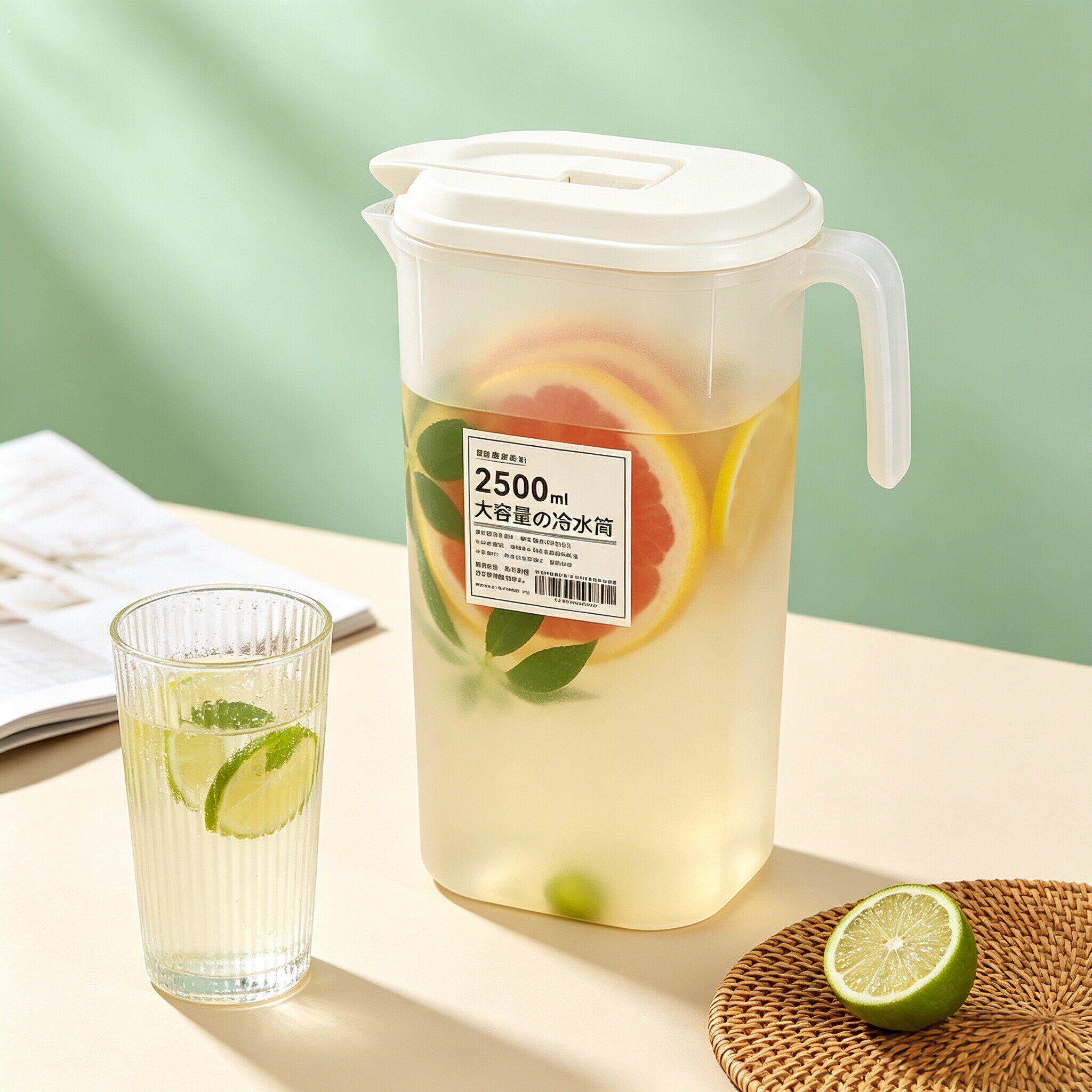 夏季可放冰箱家用冷水壶带过滤网壶大容量耐高温日式带盖子冷水桶