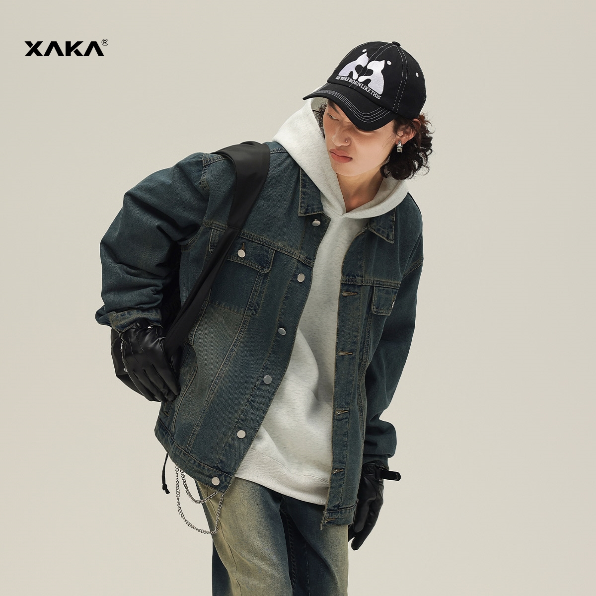 XAKA牛仔外套青春流行