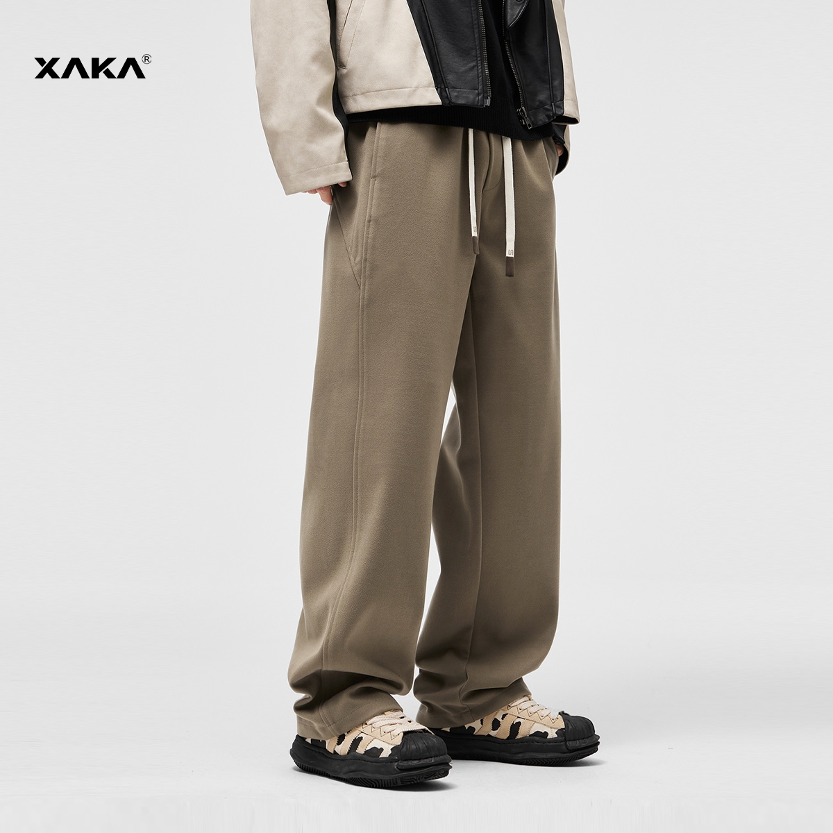 XAKA卫裤宽松型青春流行