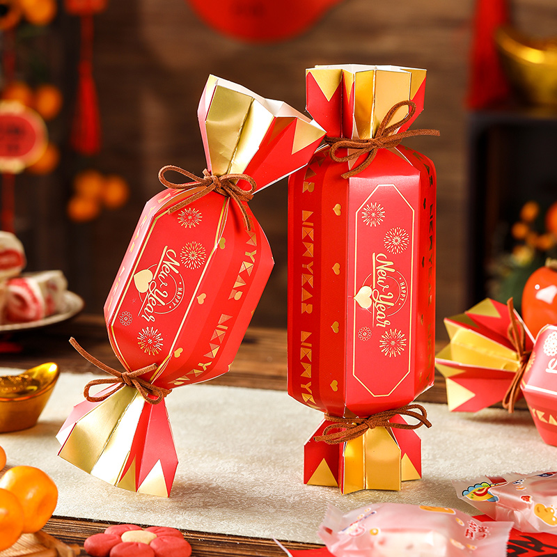 创意新年礼盒包装2024糖果造型盒