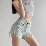 Джинсовая юбка, шорты, тонкие штаны, высокая талия, свободный крой