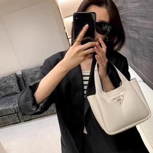 法国MK菜篮子水桶包女2024新款高级感真皮手提包包百搭单肩斜挎包