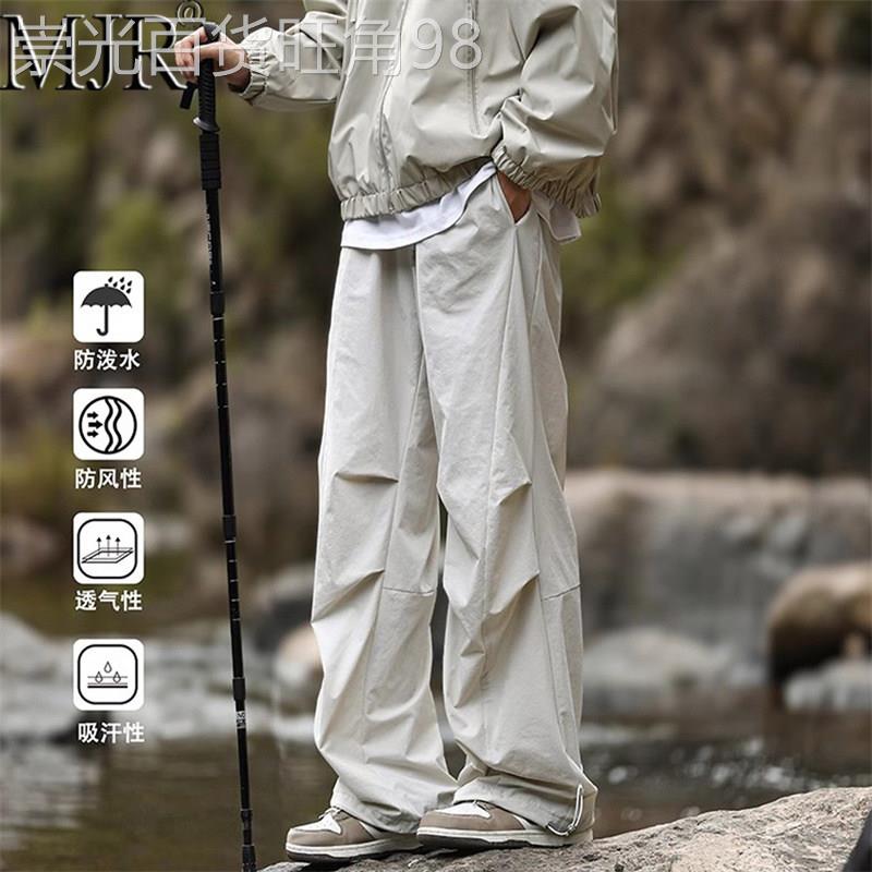 高端裤子男款速干冲锋裤2026新款夏季户外运动登山裤男伞兵工装裤