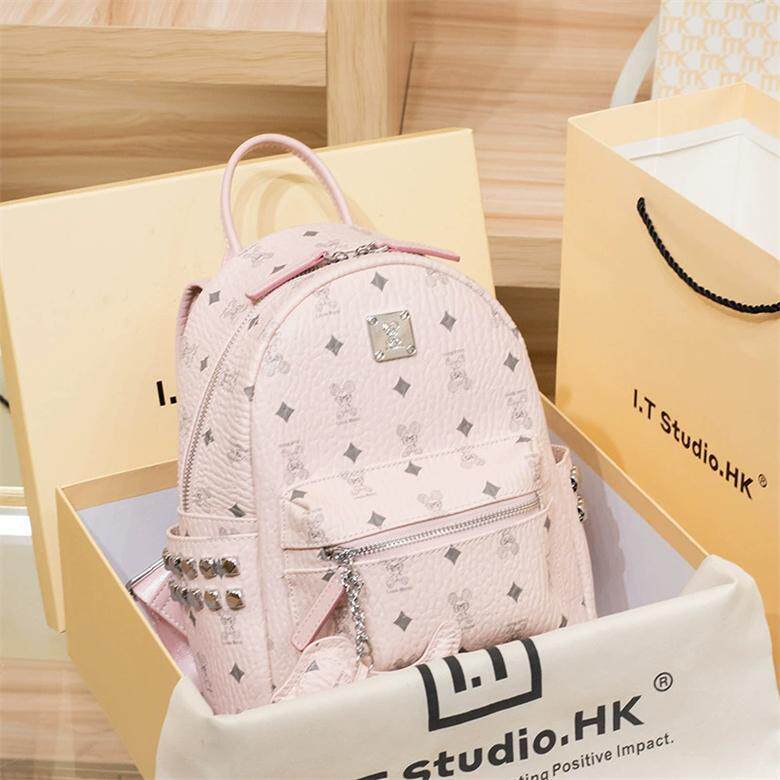 香港代购奢侈品名牌2025新款专柜正品女真皮双肩背包电脑登山书包