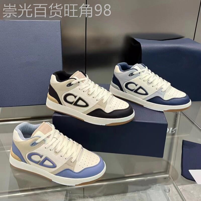 香港专柜欧洲站男鞋子透气潮流百搭高筒鞋时尚真皮轻奢运动休闲鞋