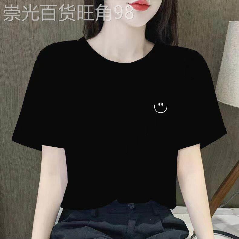 韩国黑色短袖T恤女2026夏季新款宽松时尚显瘦百搭半袖打底衫上衣